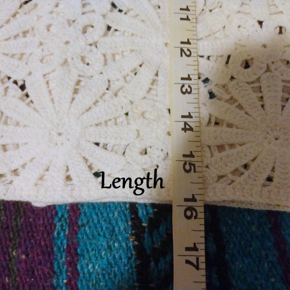 Art Class Crochet Floral Vest M (8) Ivory Boho Cottagecore Coquette Layering - Picture 6 of 7